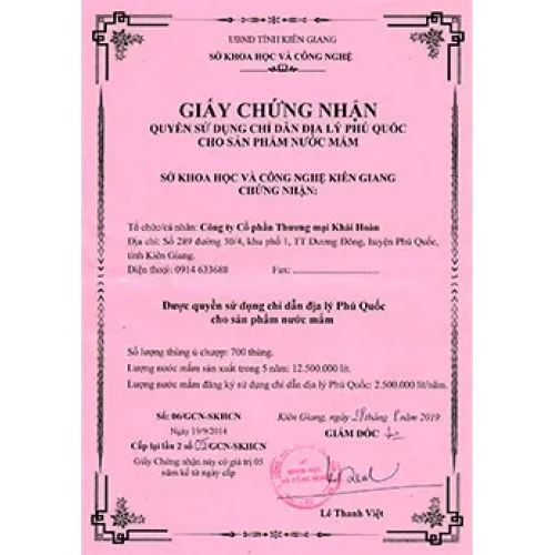 Giấy chứng nhận & bằng khen